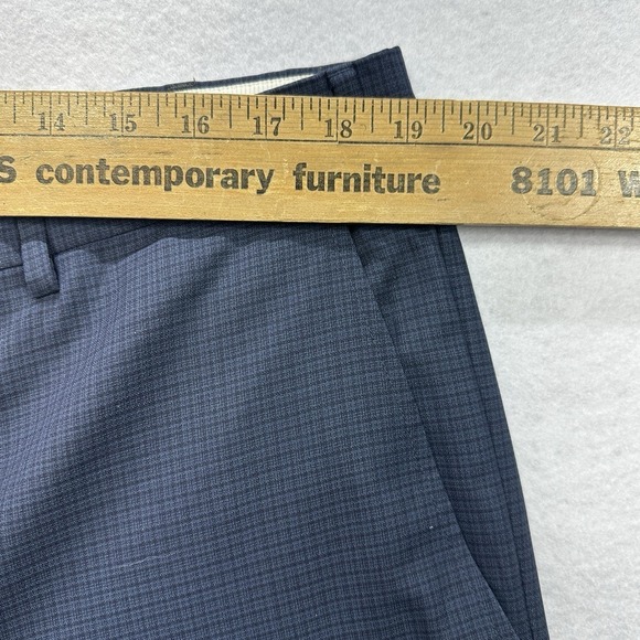 Santorelli Romeo Dress Pants 40x31 Lot of 2 Brown/Blue 100% Wool Italy - Picture 9 of 16